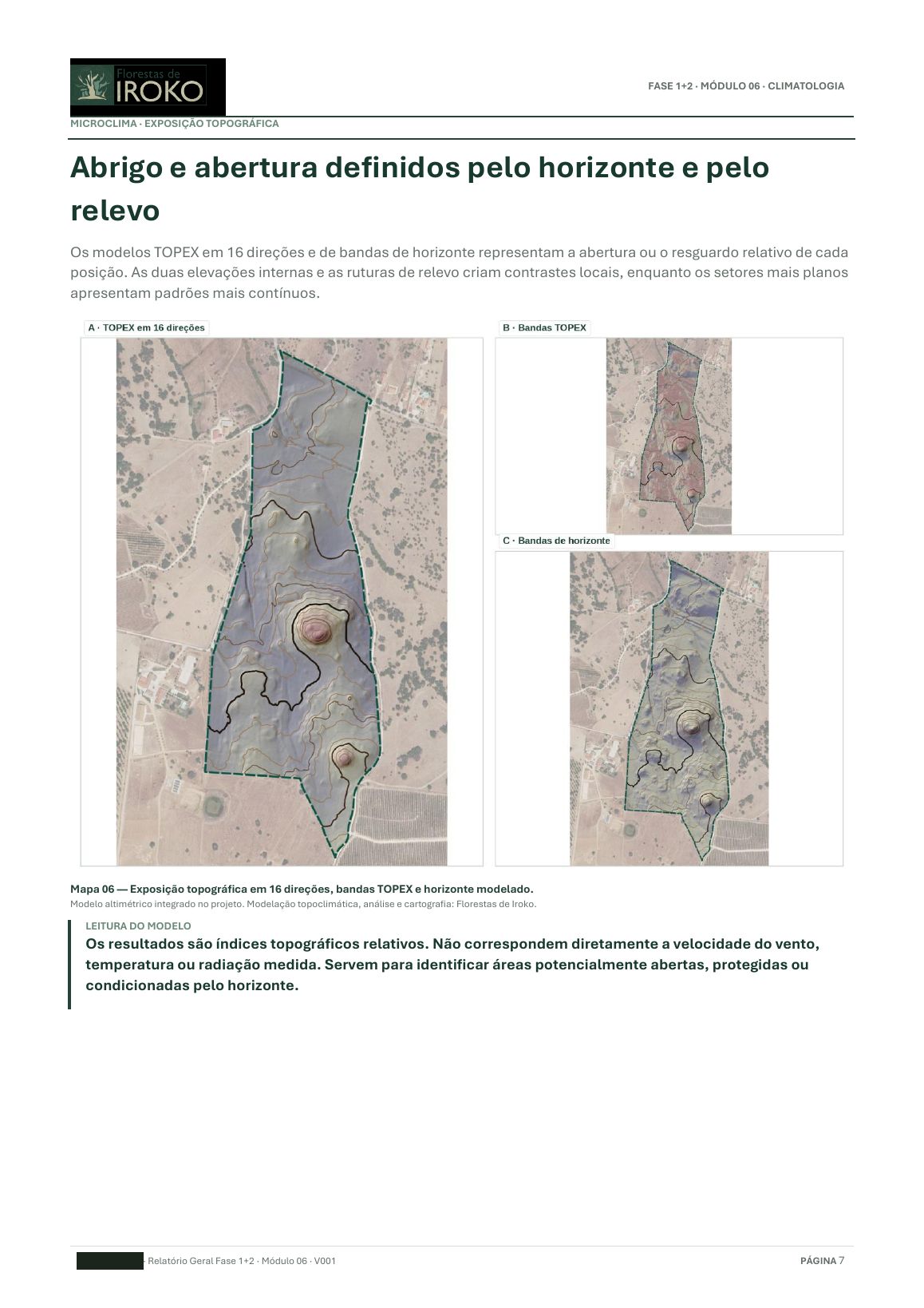 Relatório de admissibilidade territorial